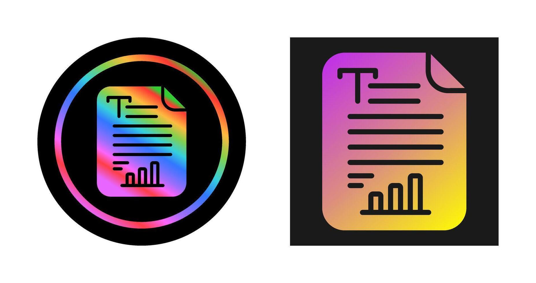 Text Analytics Vector Icon