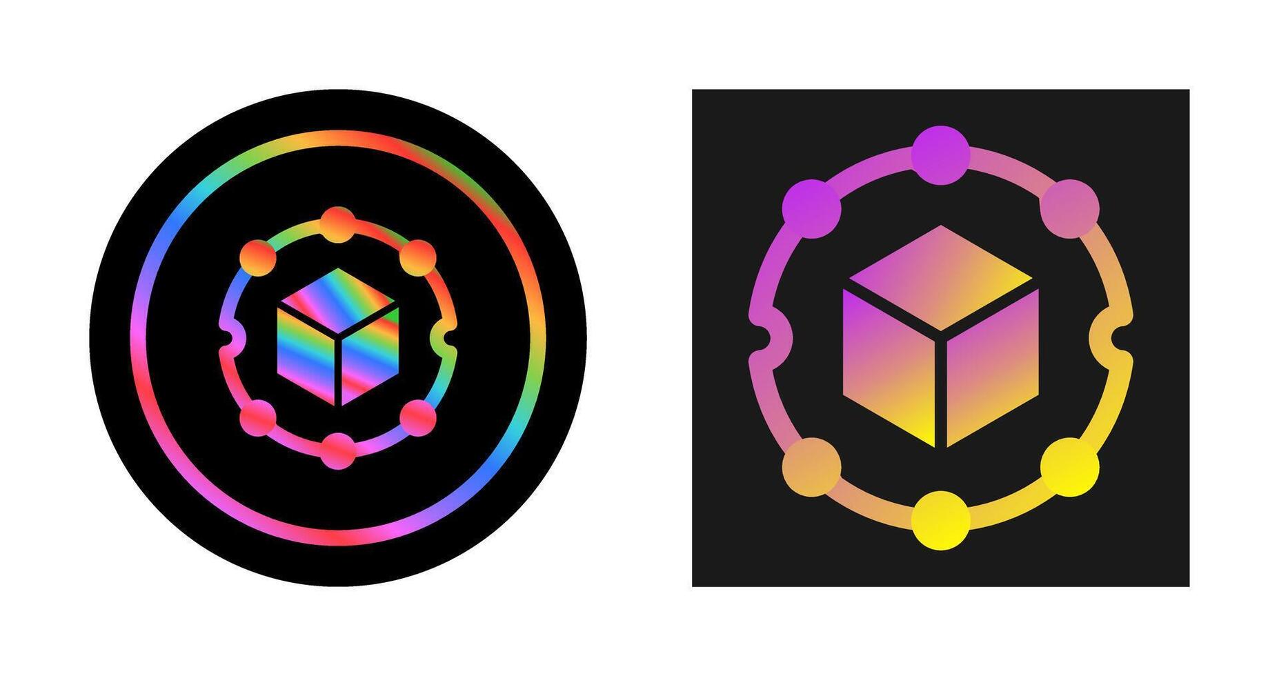 Blockchain Analytics Vector Icon