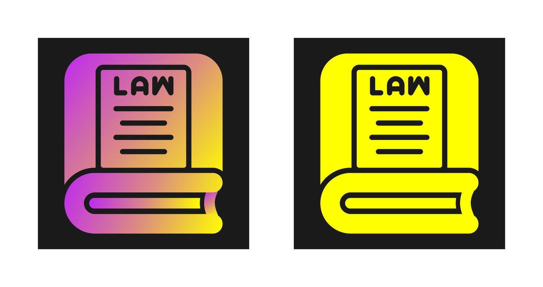 Law Book Vector Icon