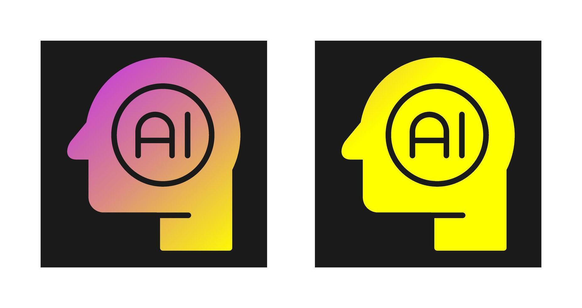 Artificial Intelligence Vector Icon