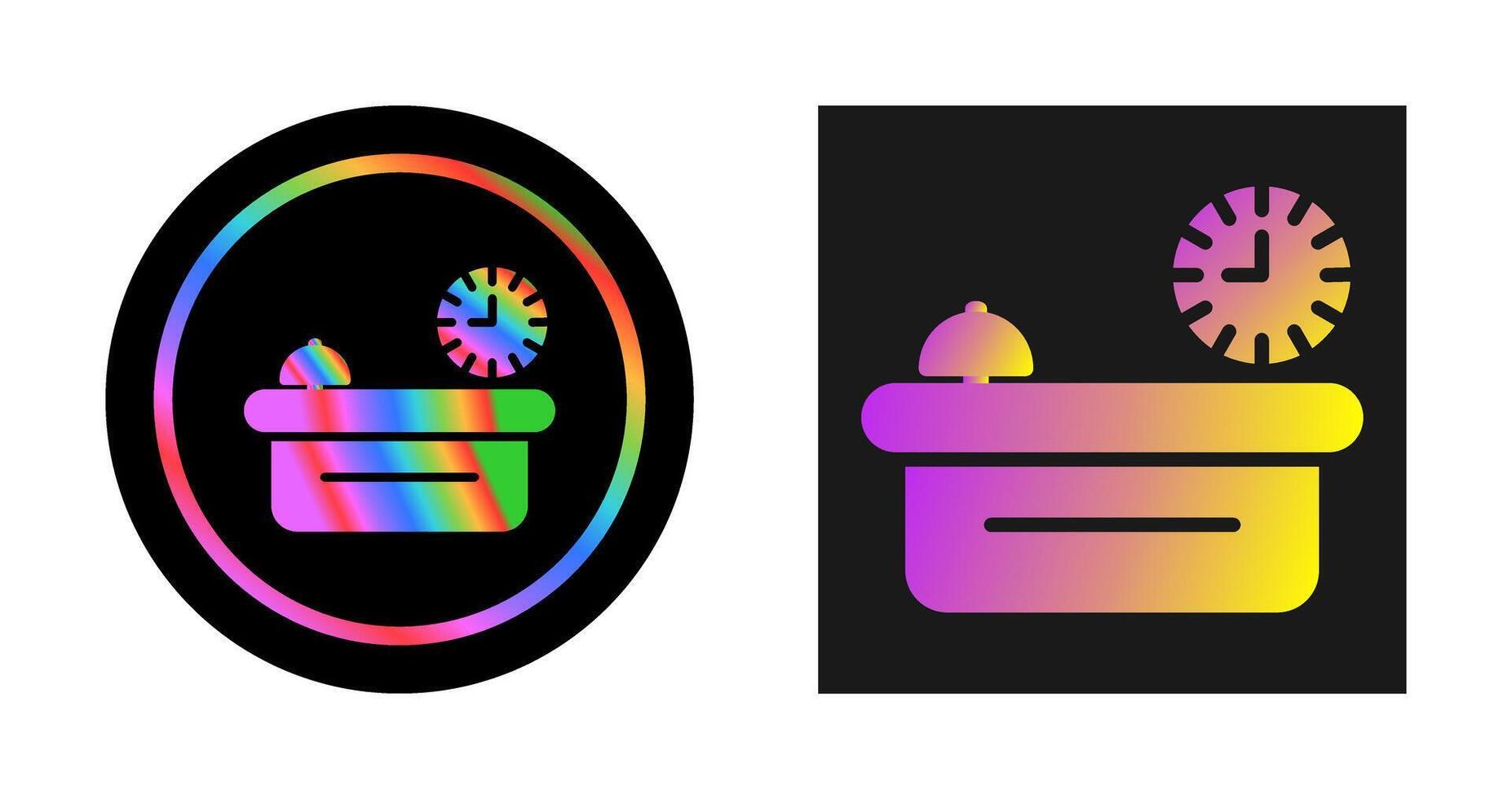 Customer Service Counter Vector Icon