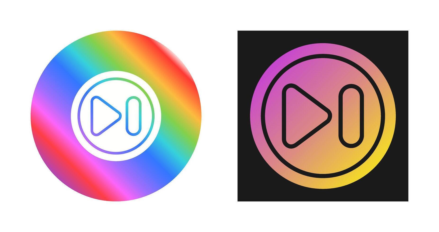 Next Track Button Vector Icon
