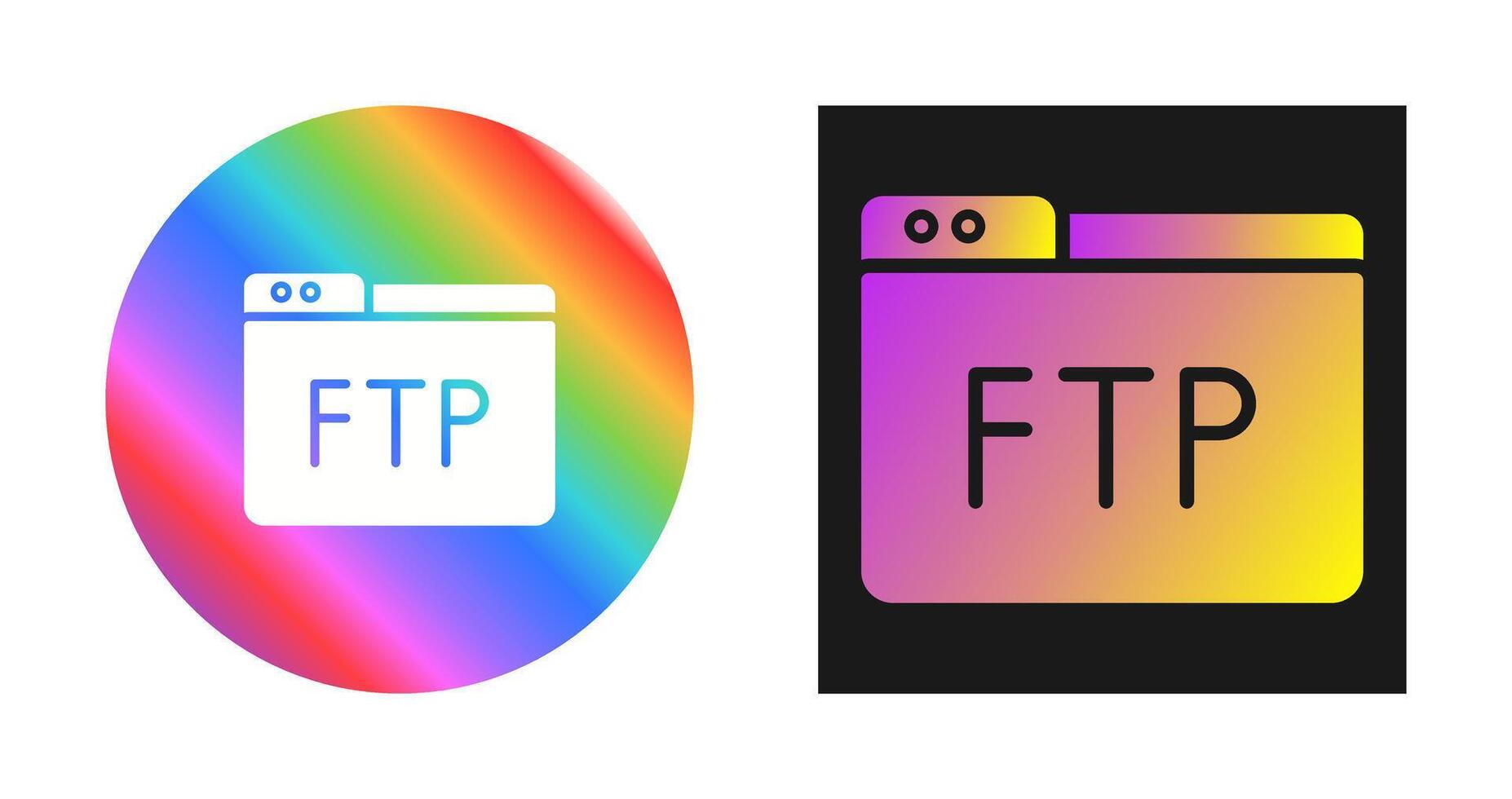 icono de vector ftp