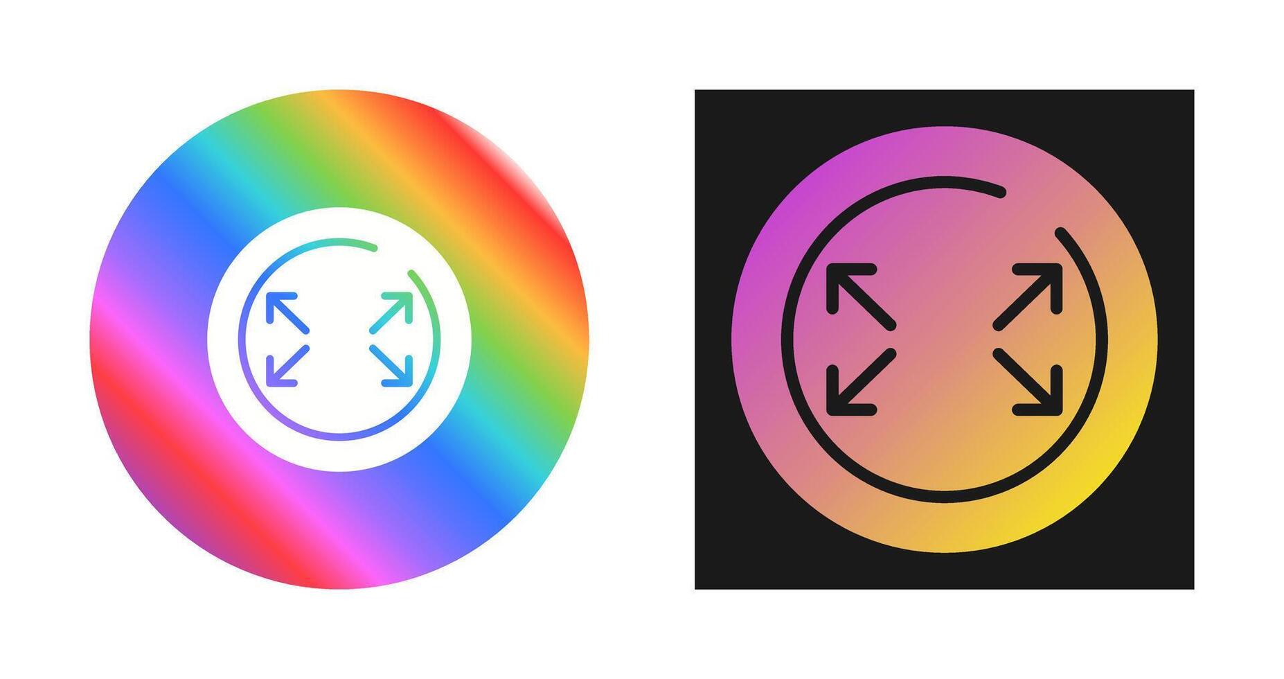 Fullscreen Circle Vector Icon