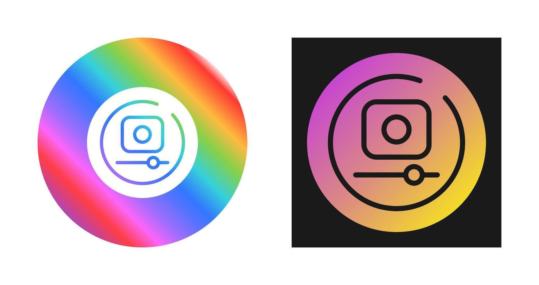 Video Record Circle Vector Icon