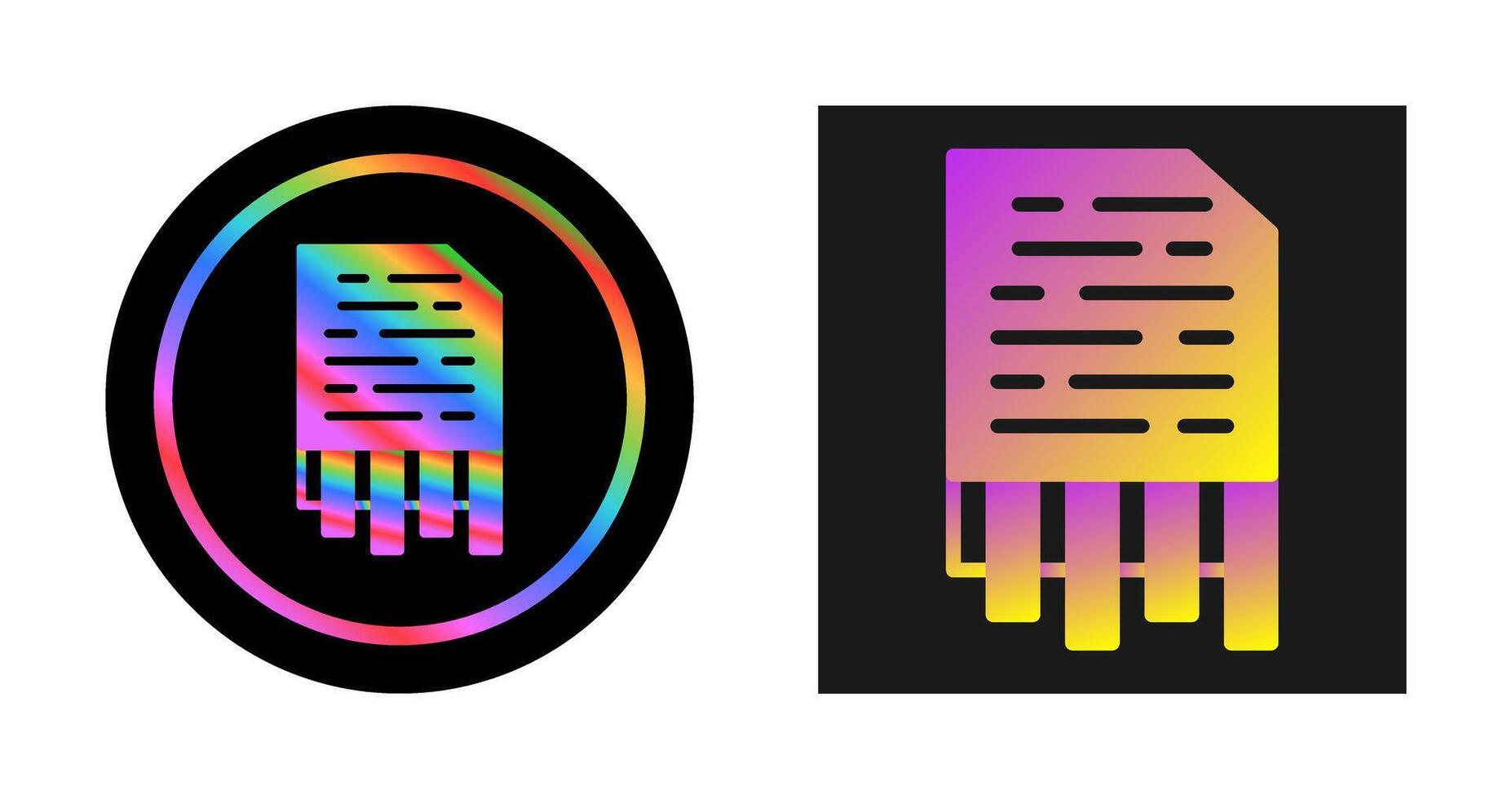 Shredding Vector Icon