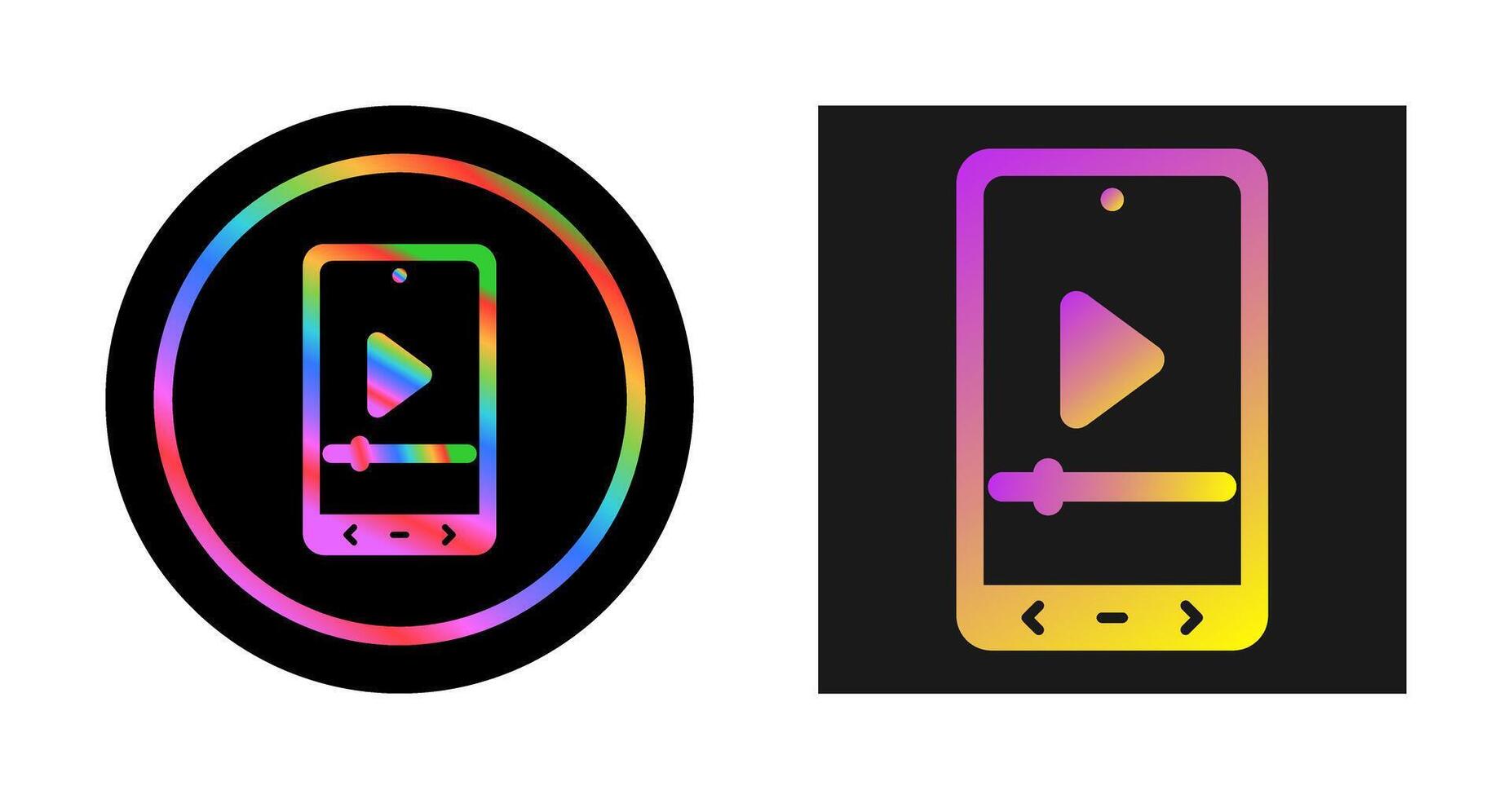 Video Player Vector Icon