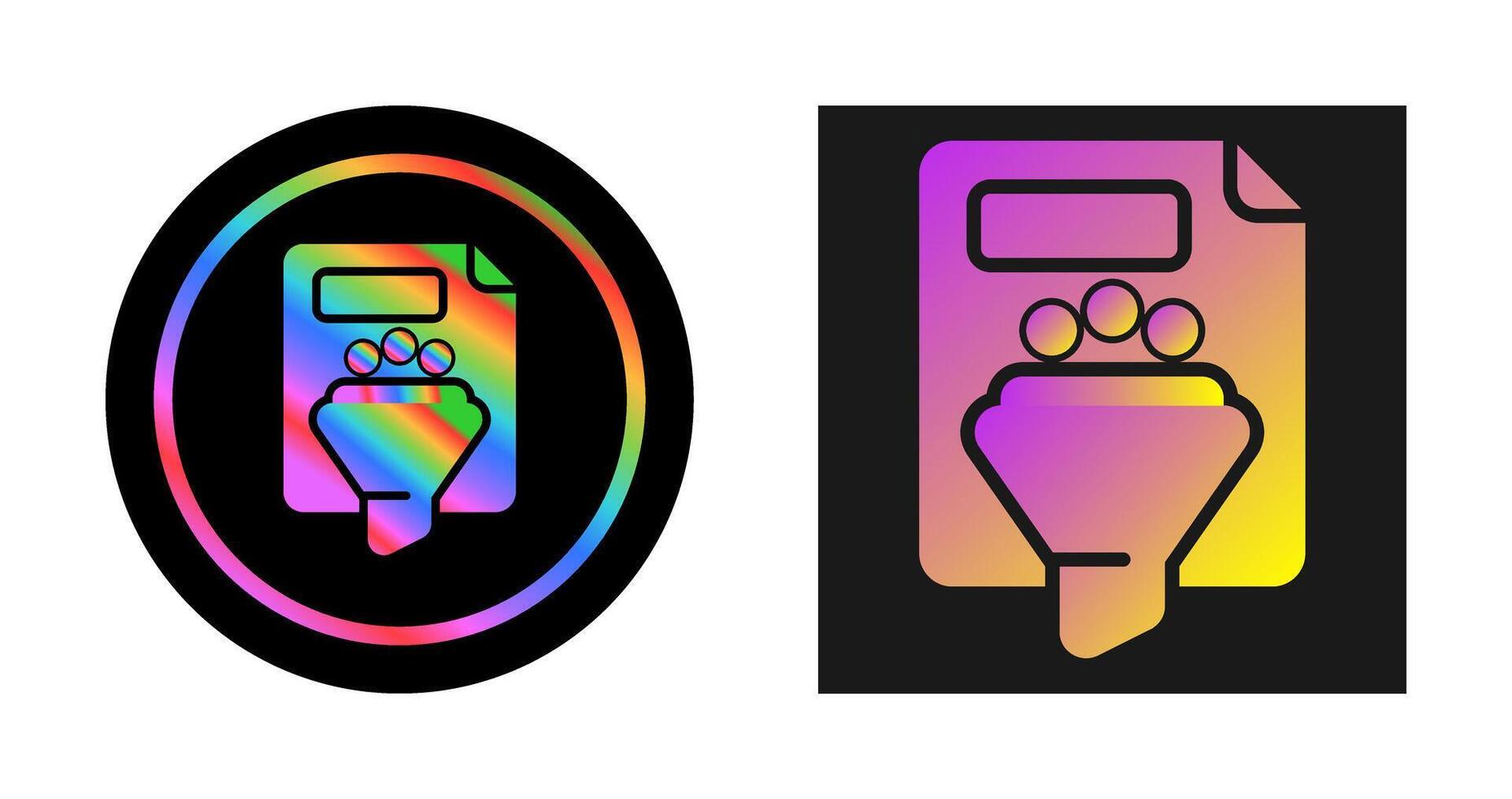 Filtering Vector Icon