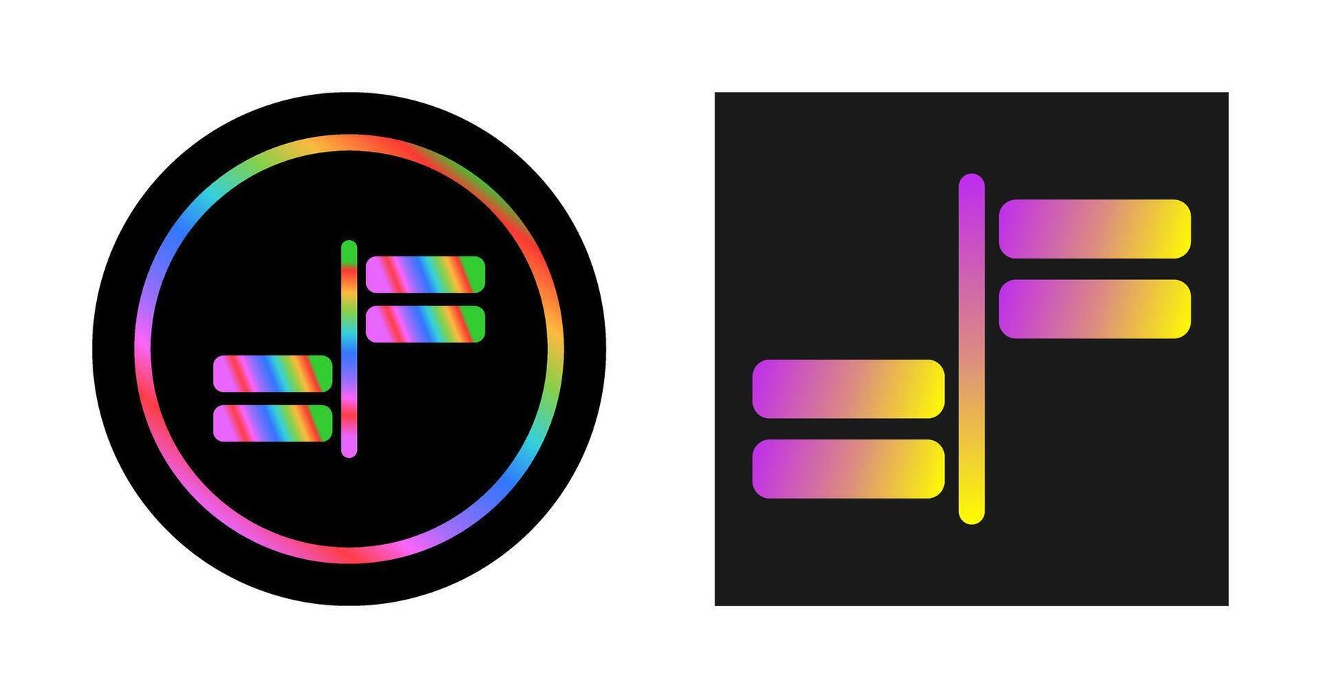 Horizontal Alignment Vector Icon