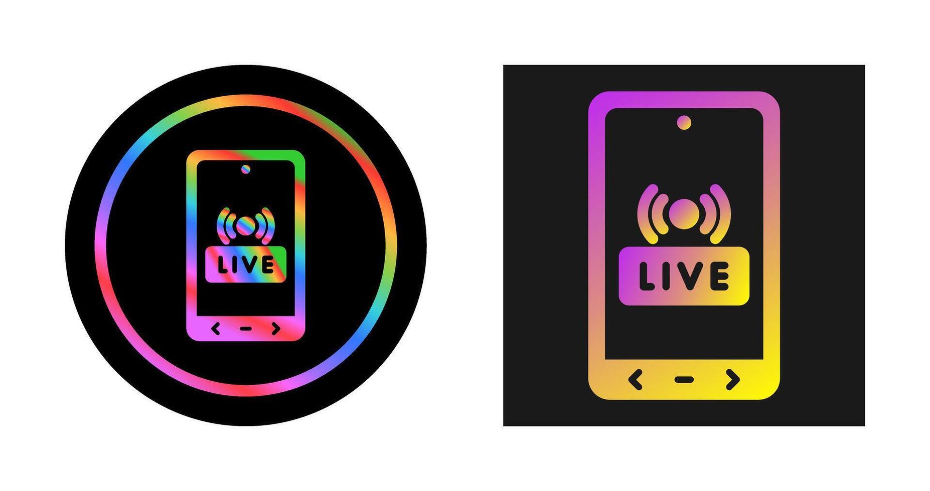 Live Streaming Vector Icon