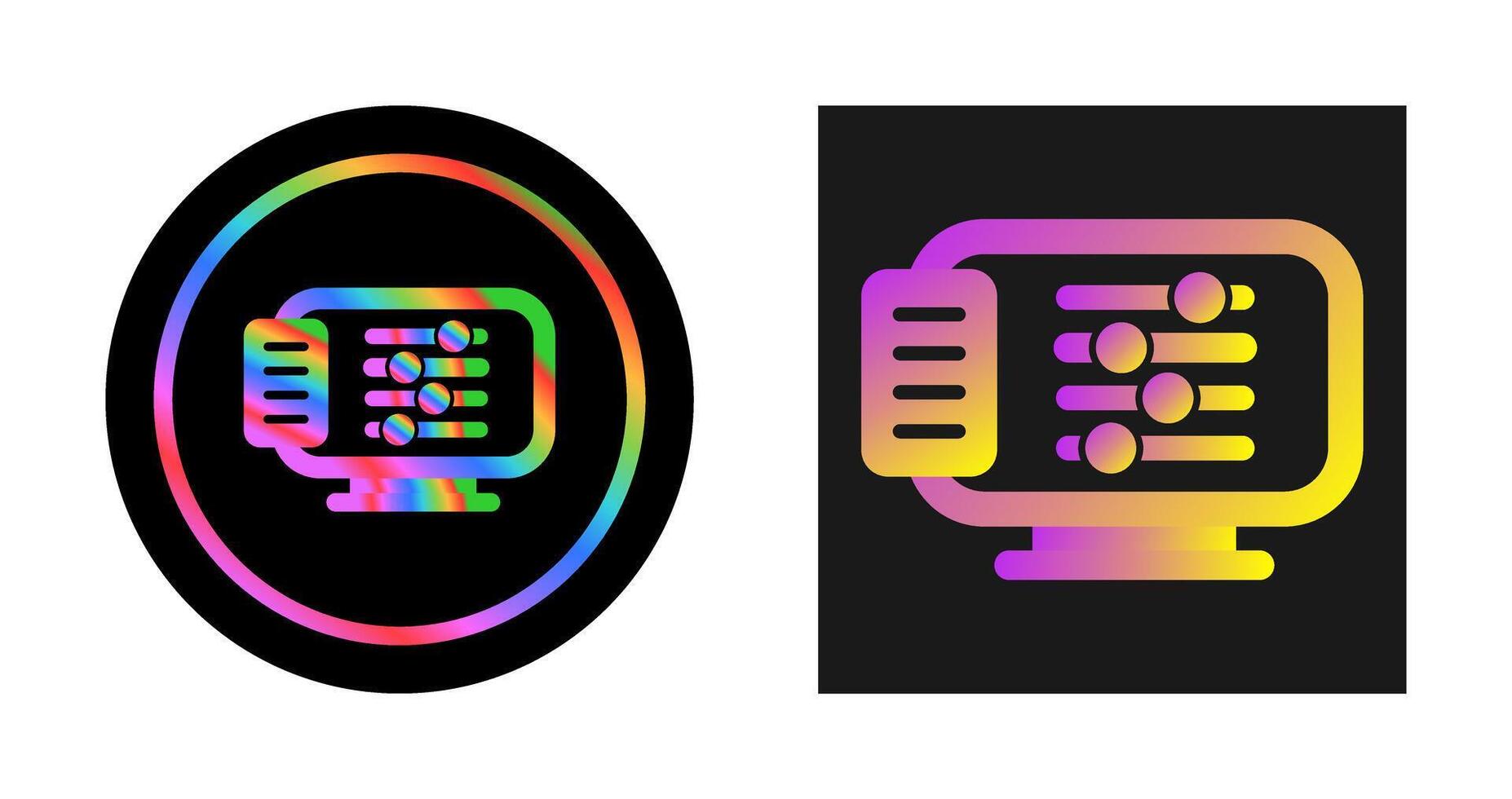 Desktop Computer Vector Icon
