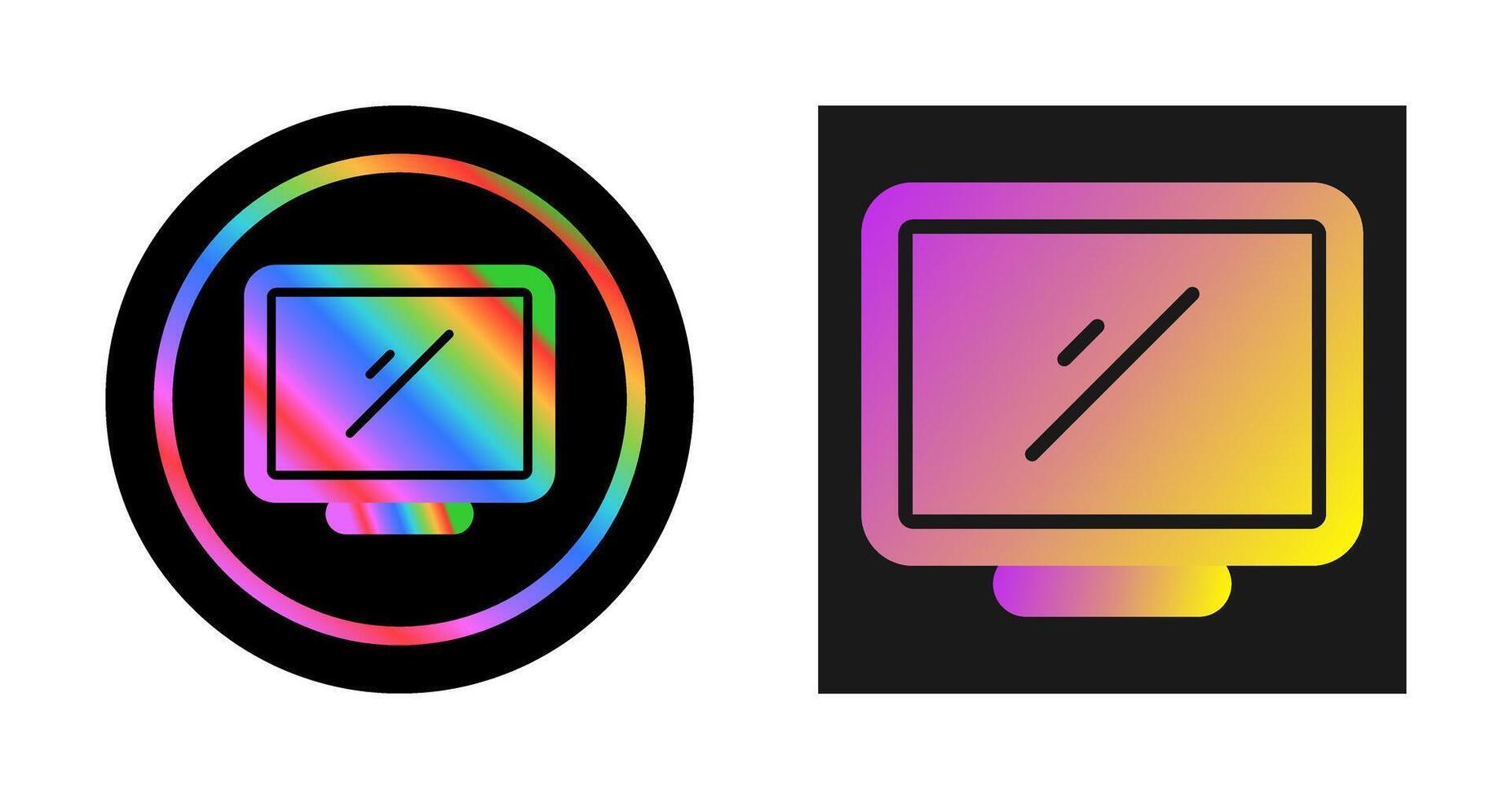 Desktop Computer Vector Icon