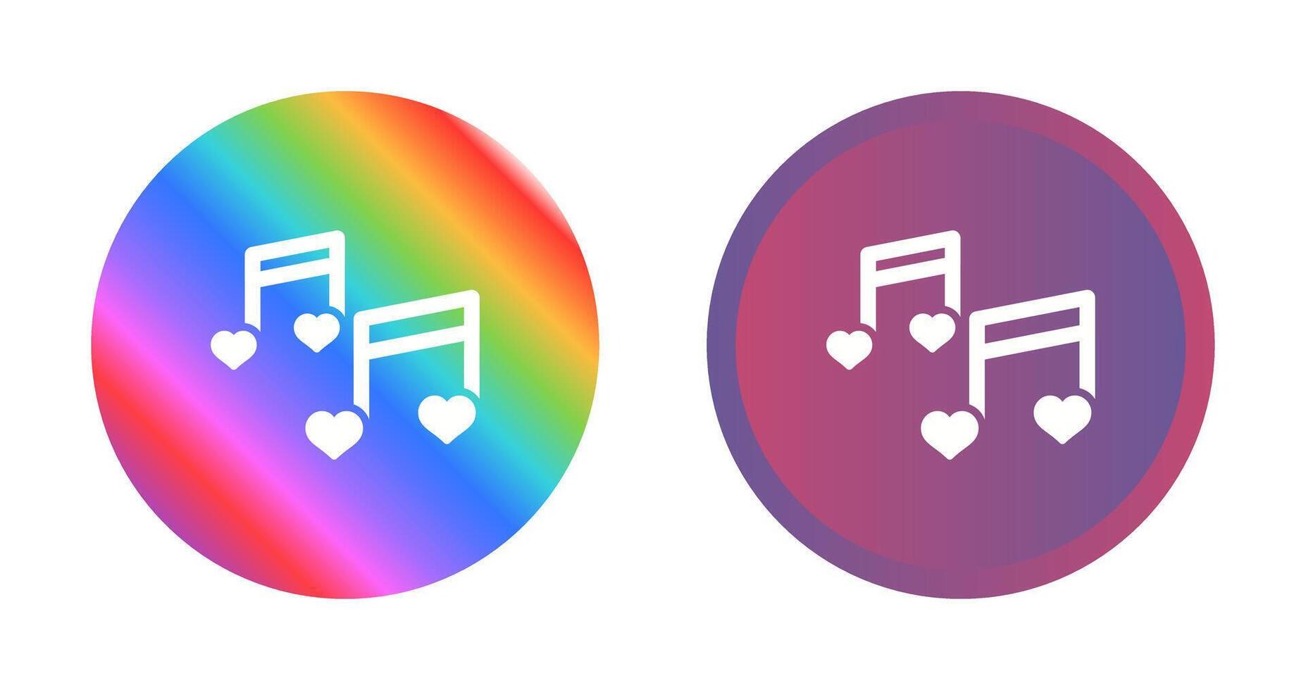 romántico música vector icono