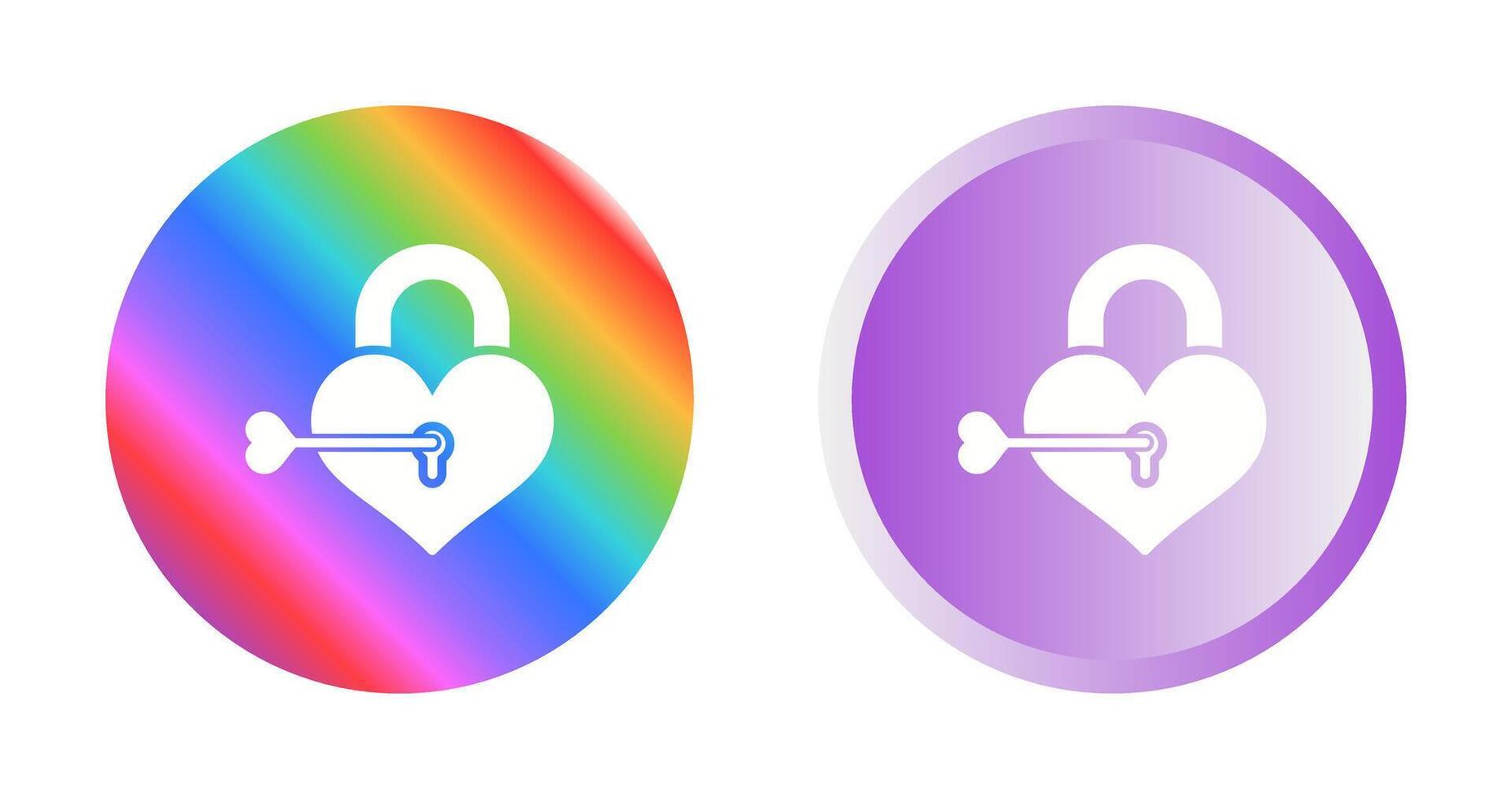 Love lock Vector Icon