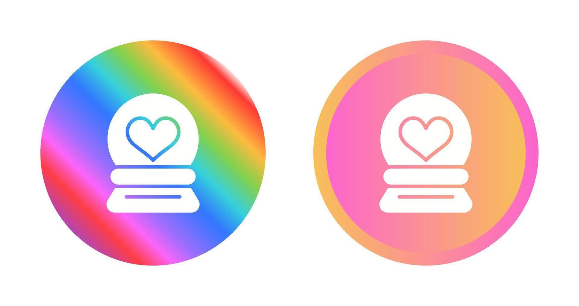 Love Snow Globe Vector Icon