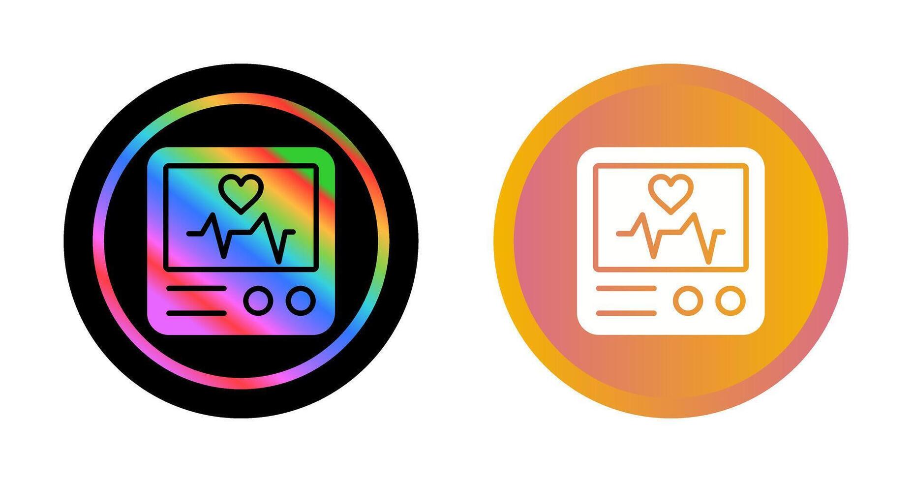 Heart Rate Monitor Vector Icon