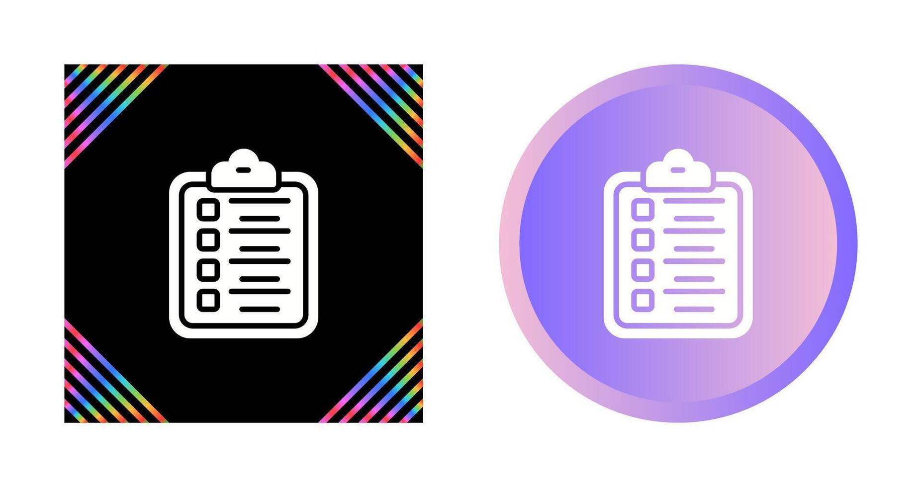 Clipboard Checklist Vector Icon