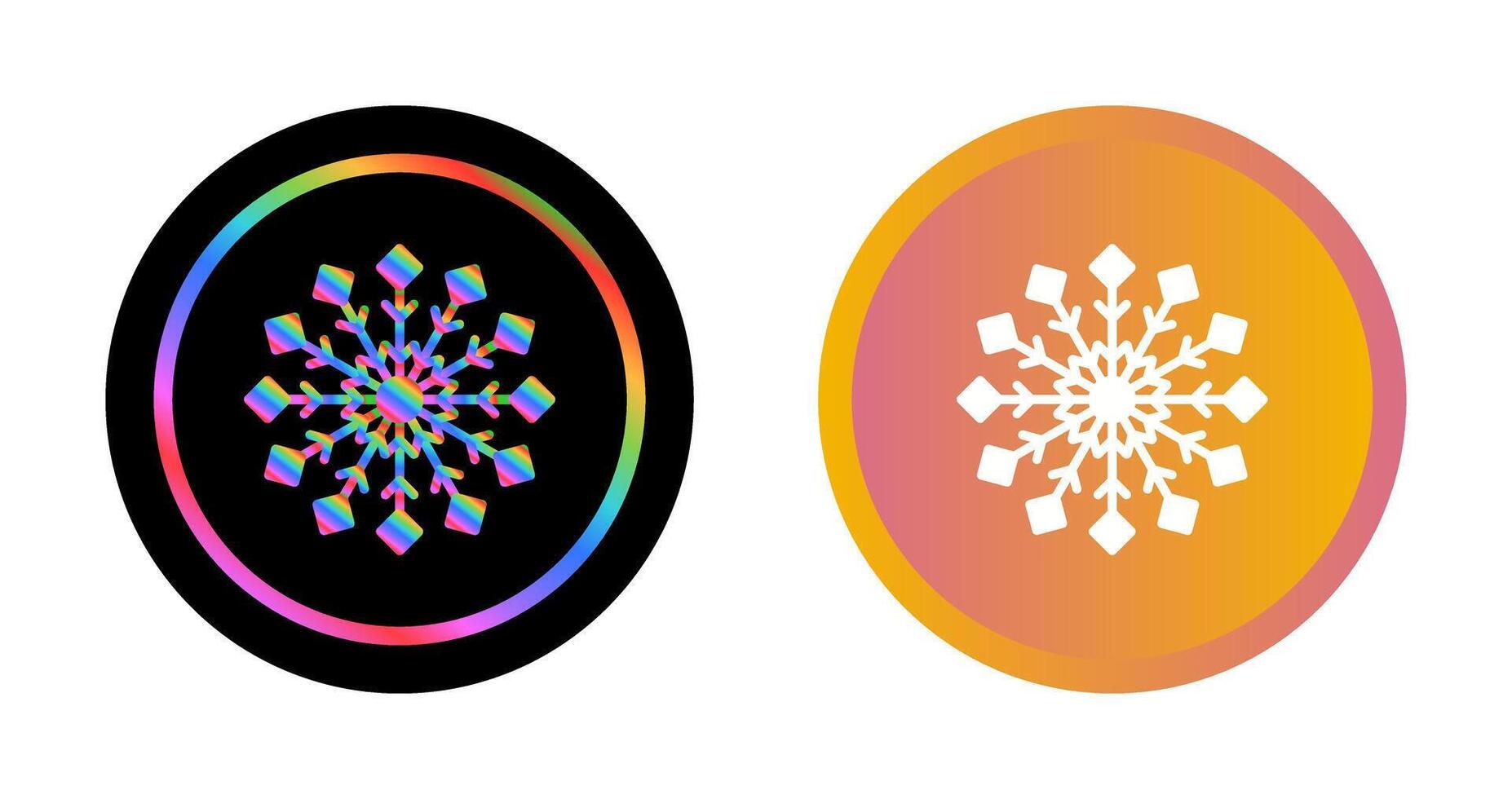 icono de vector de copo de nieve