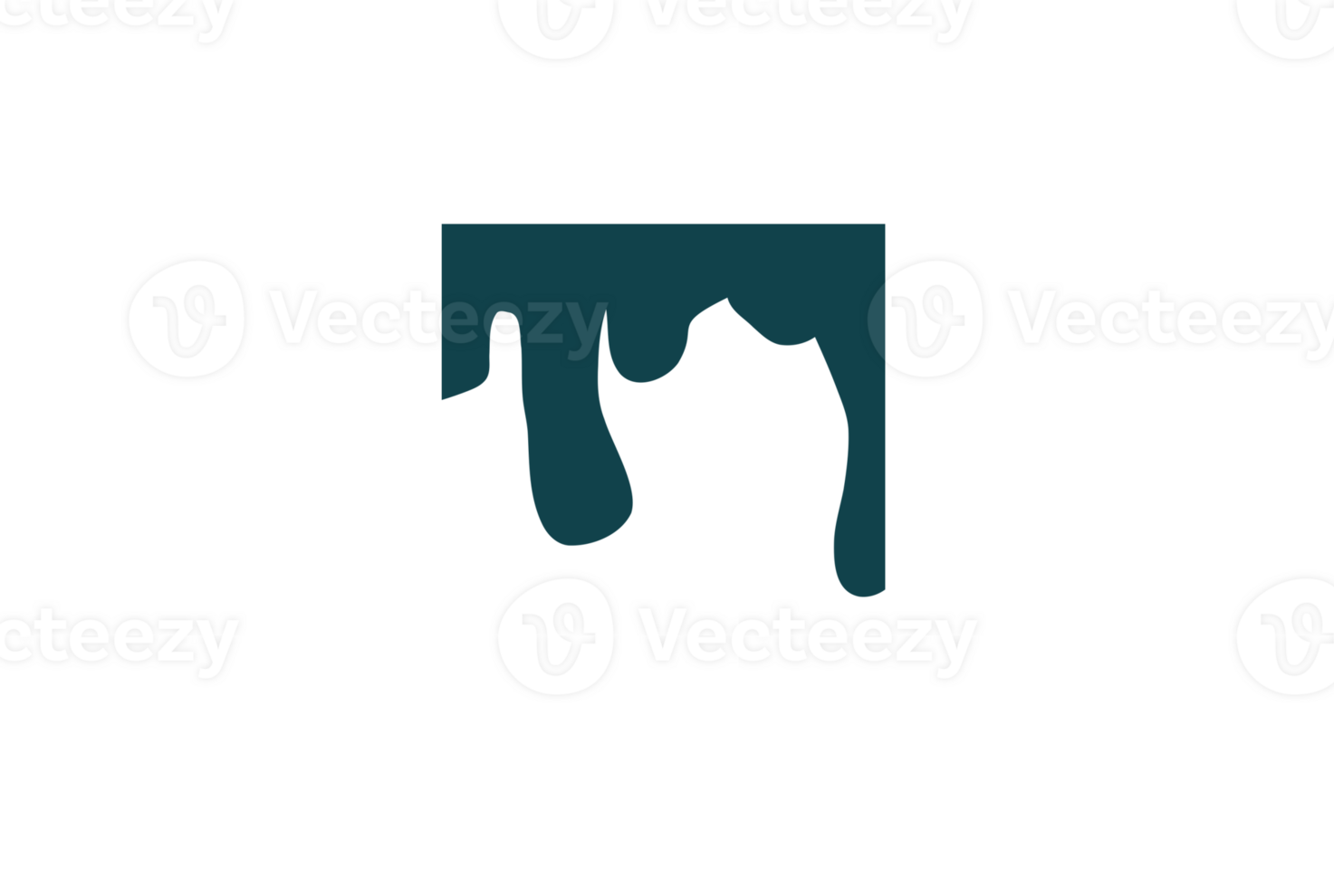Melted wavy frame png
