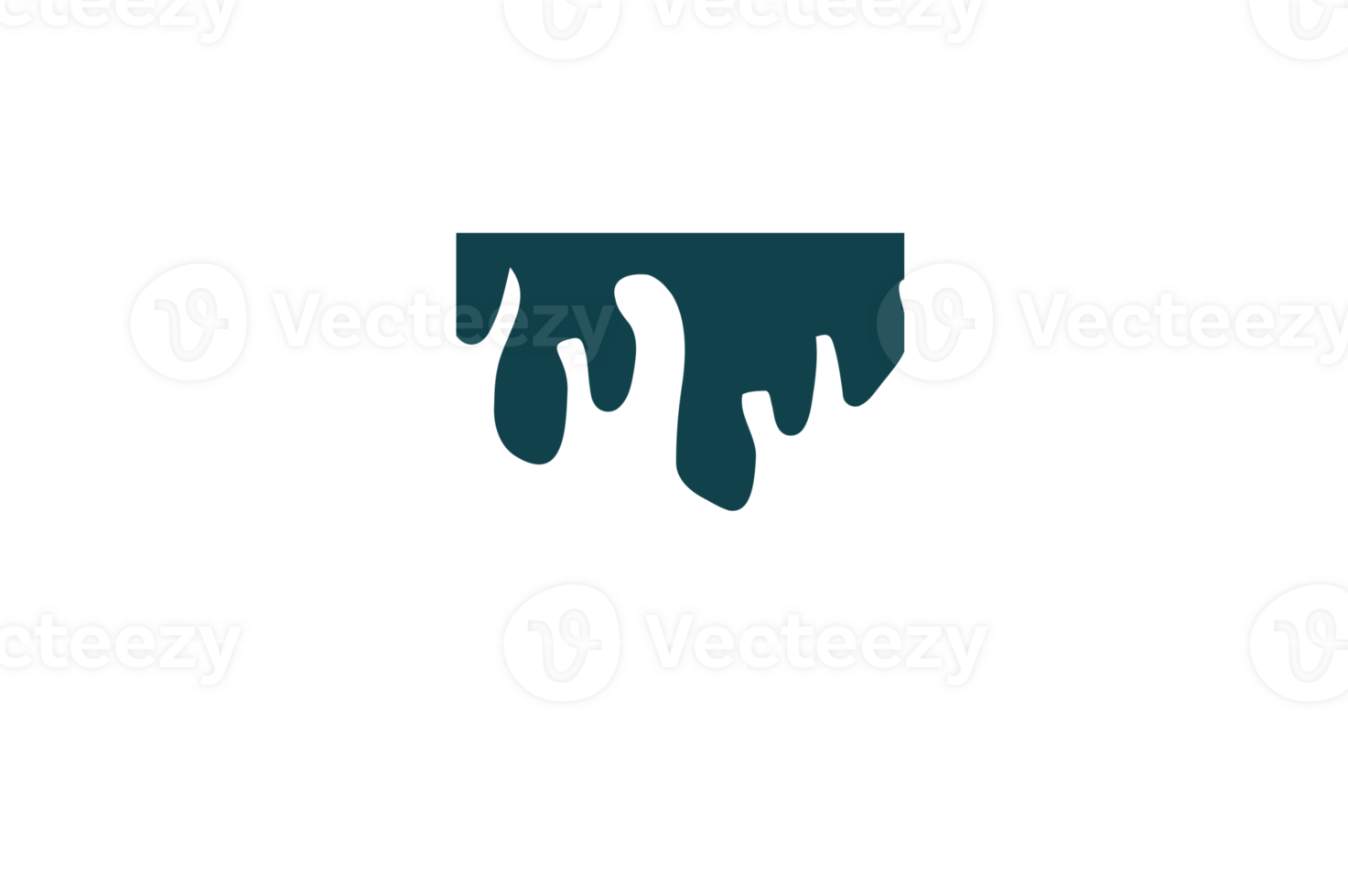 Melted wavy frame png
