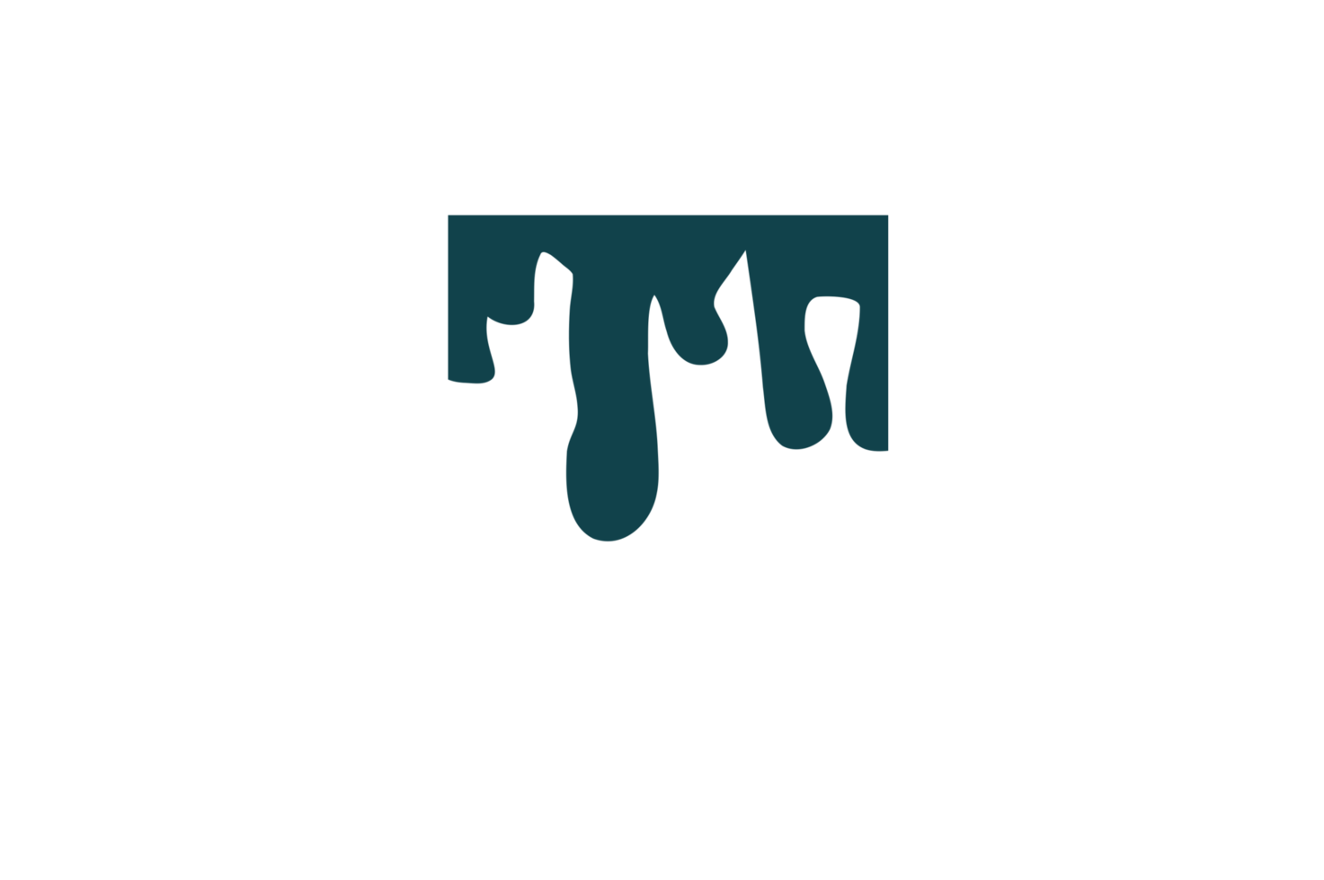 Melted Wavy frame png