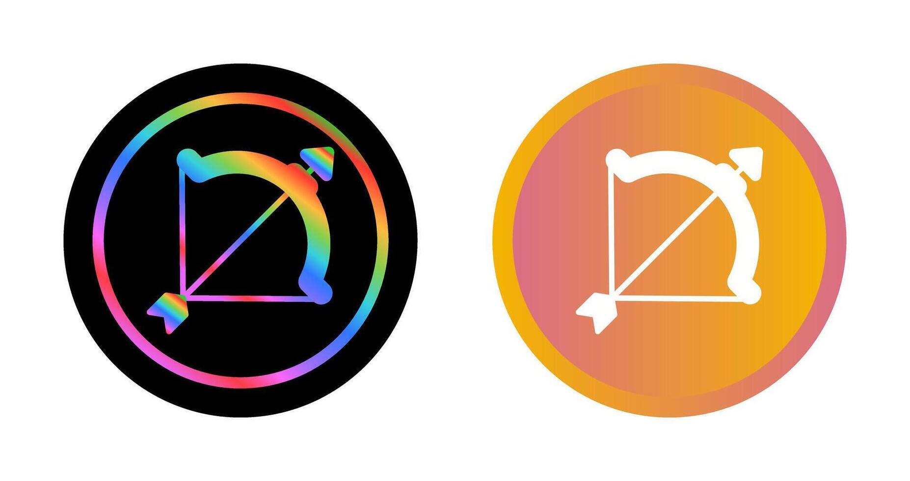Bow and arrow Vector Icon