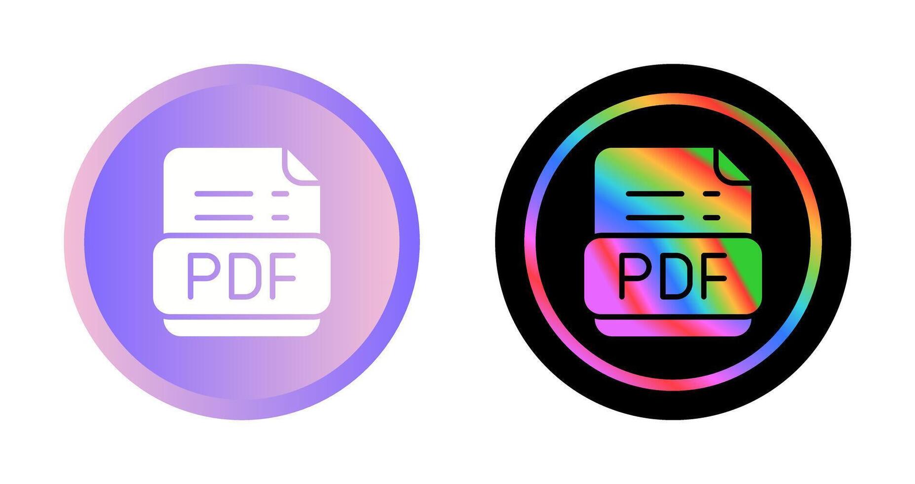 Pdf Format Vector Icon