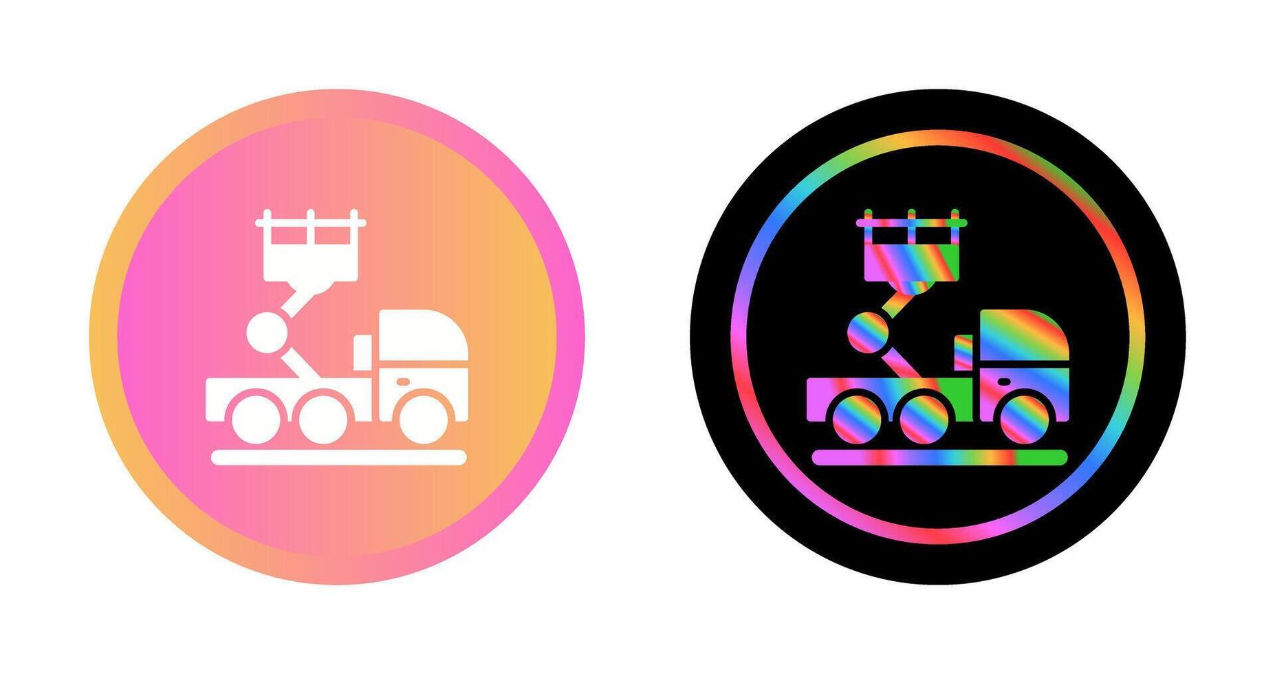 Ladder Truck Vector Icon