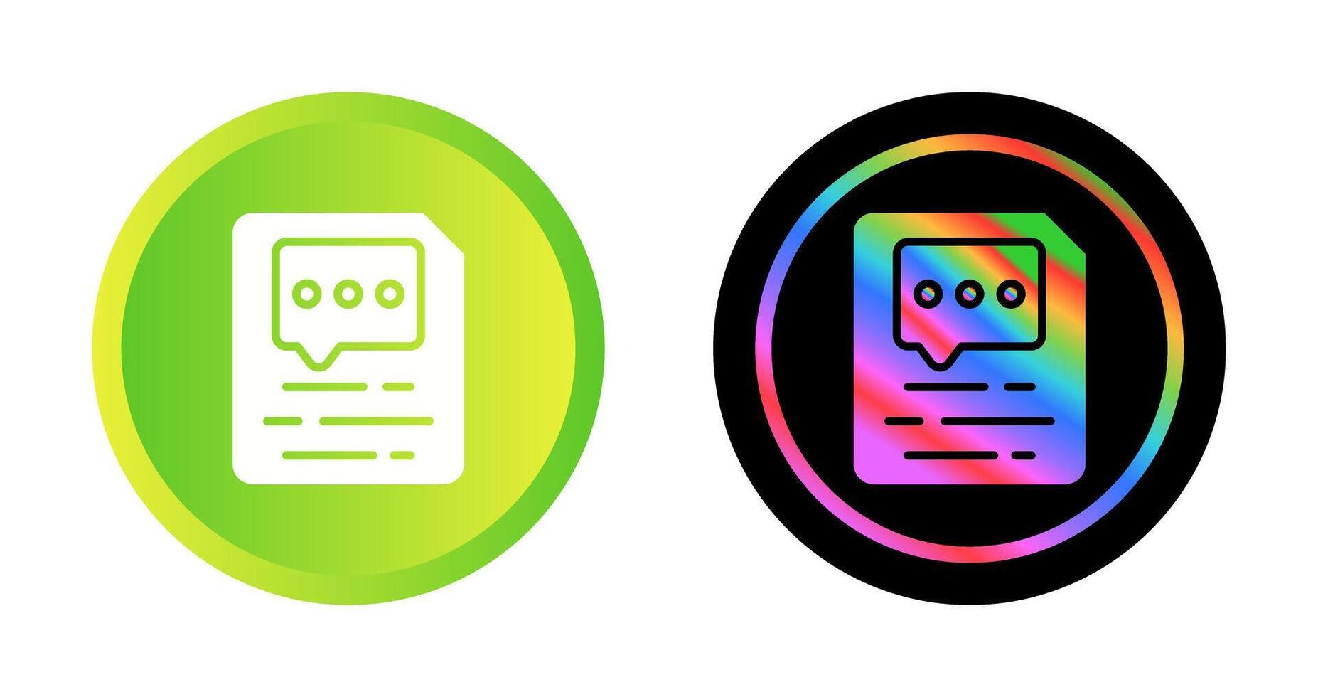 Document Insert Comment Vector Icon