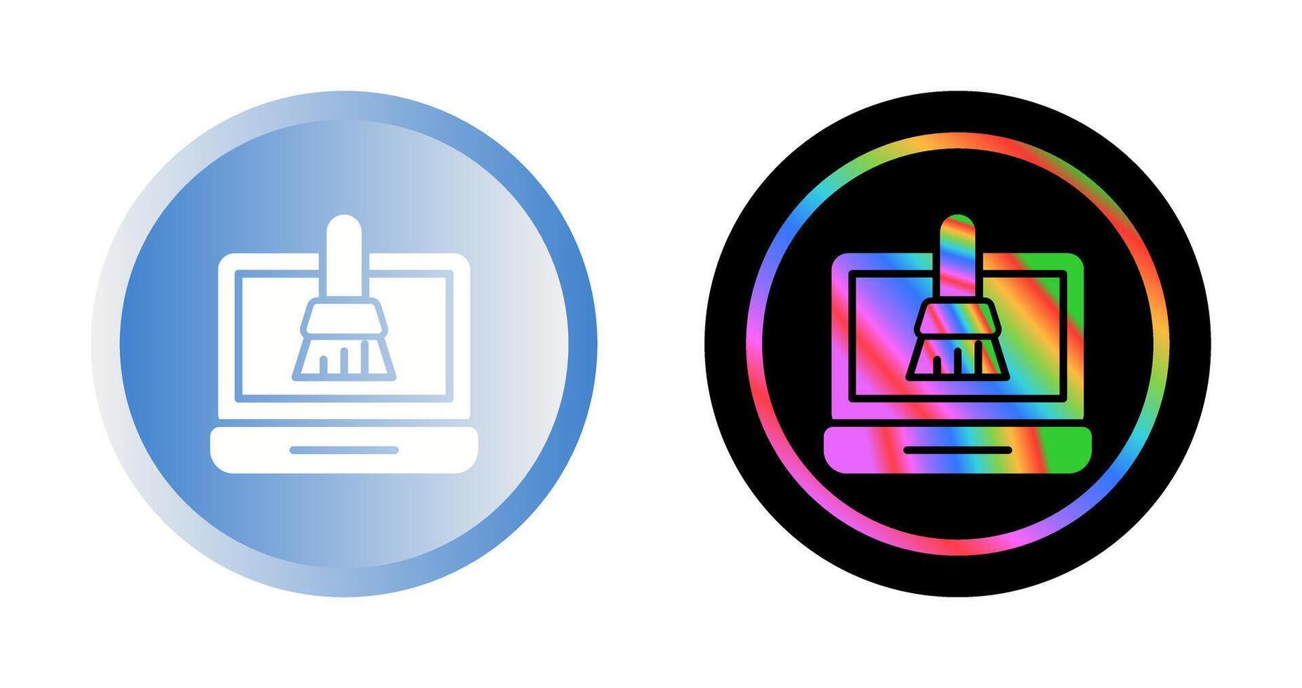 Disk Cleanup Vector Icon