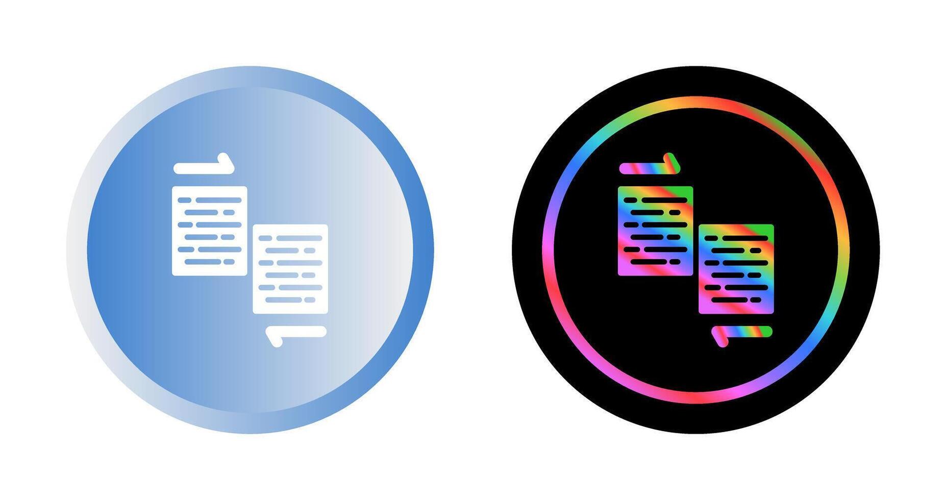 Document Merge Vector Icon