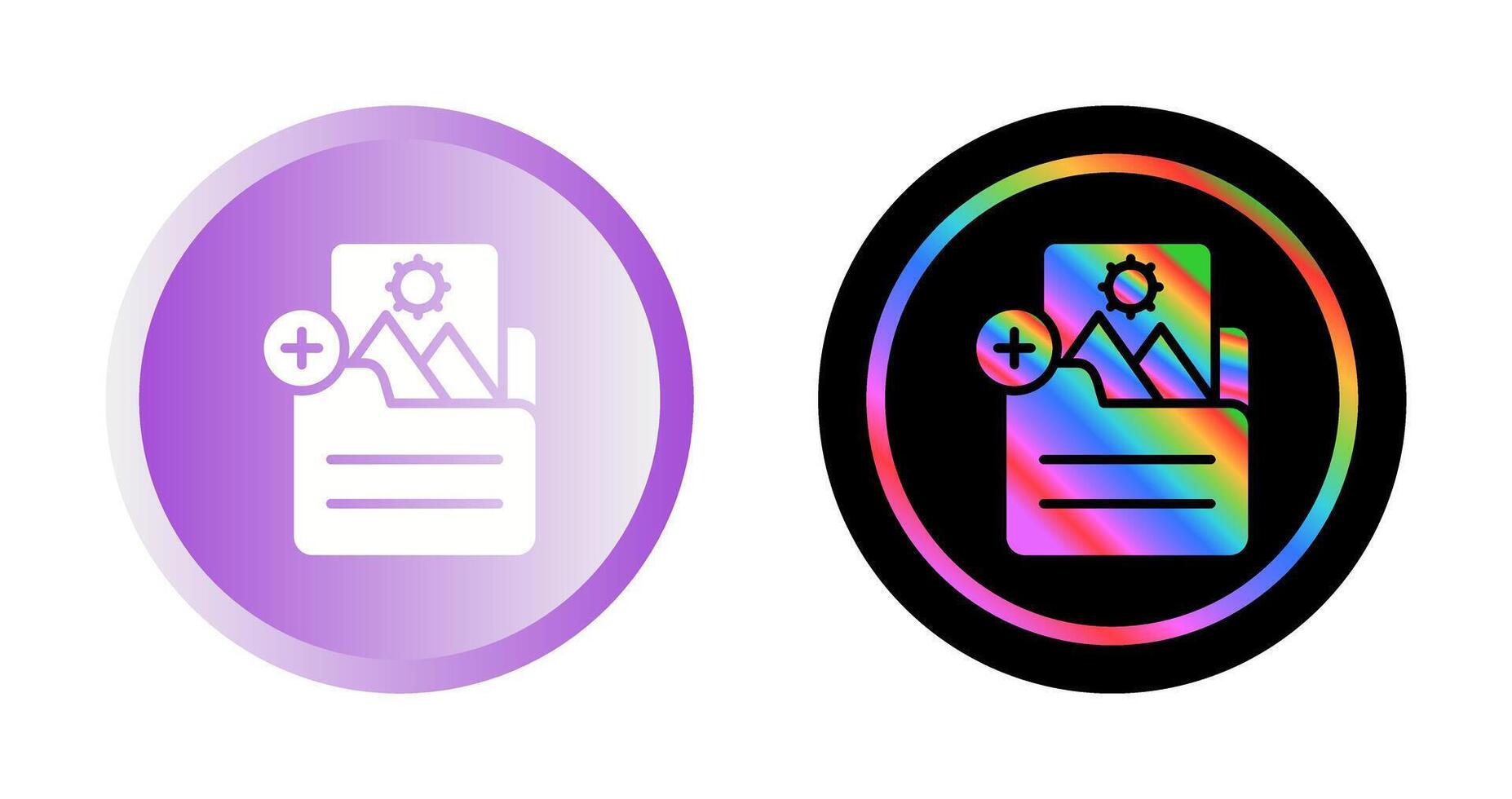 Document Insert Image Vector Icon