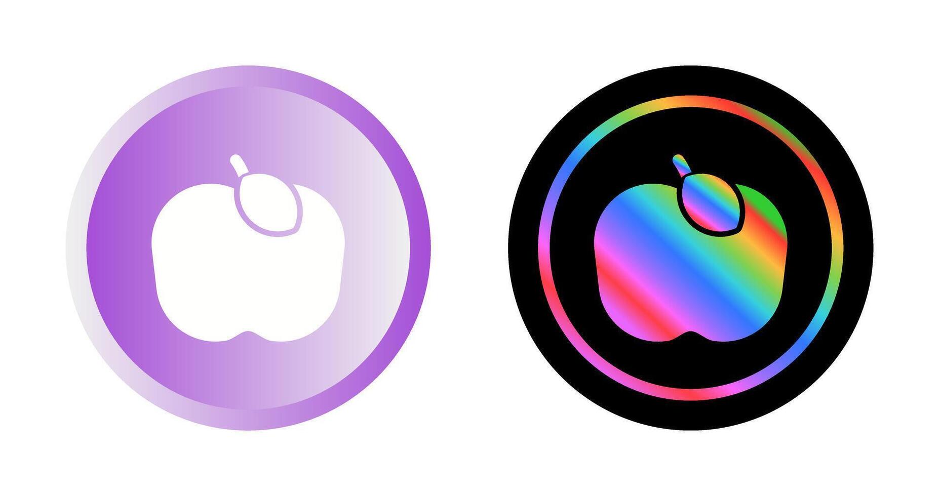 icono de vector de manzana