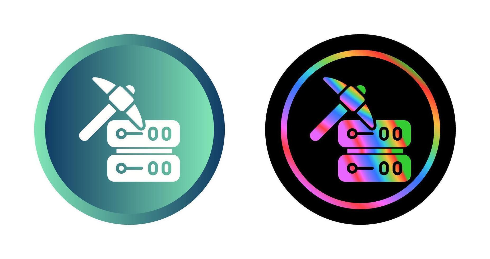 Data Mining Vector Icon