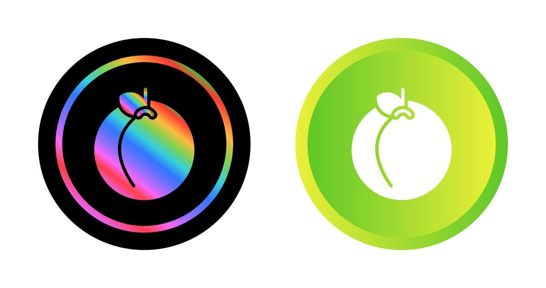 Peach Vector Icon