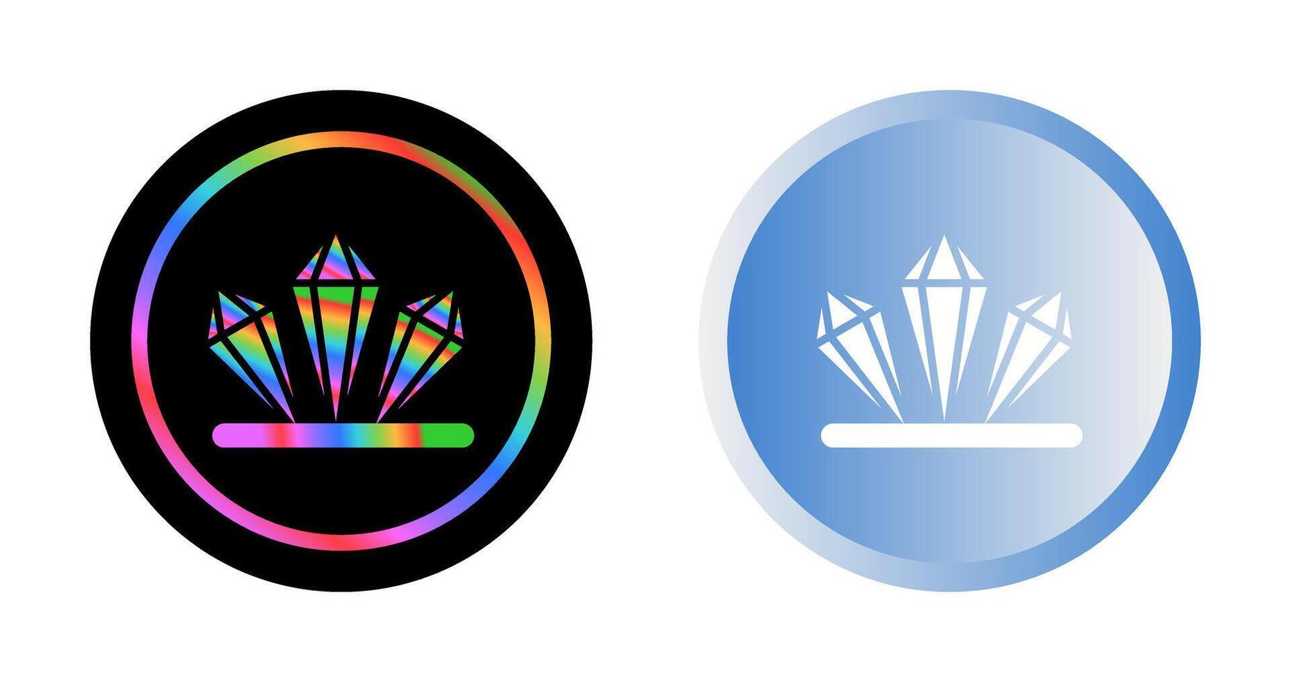 icono de vector de cristal