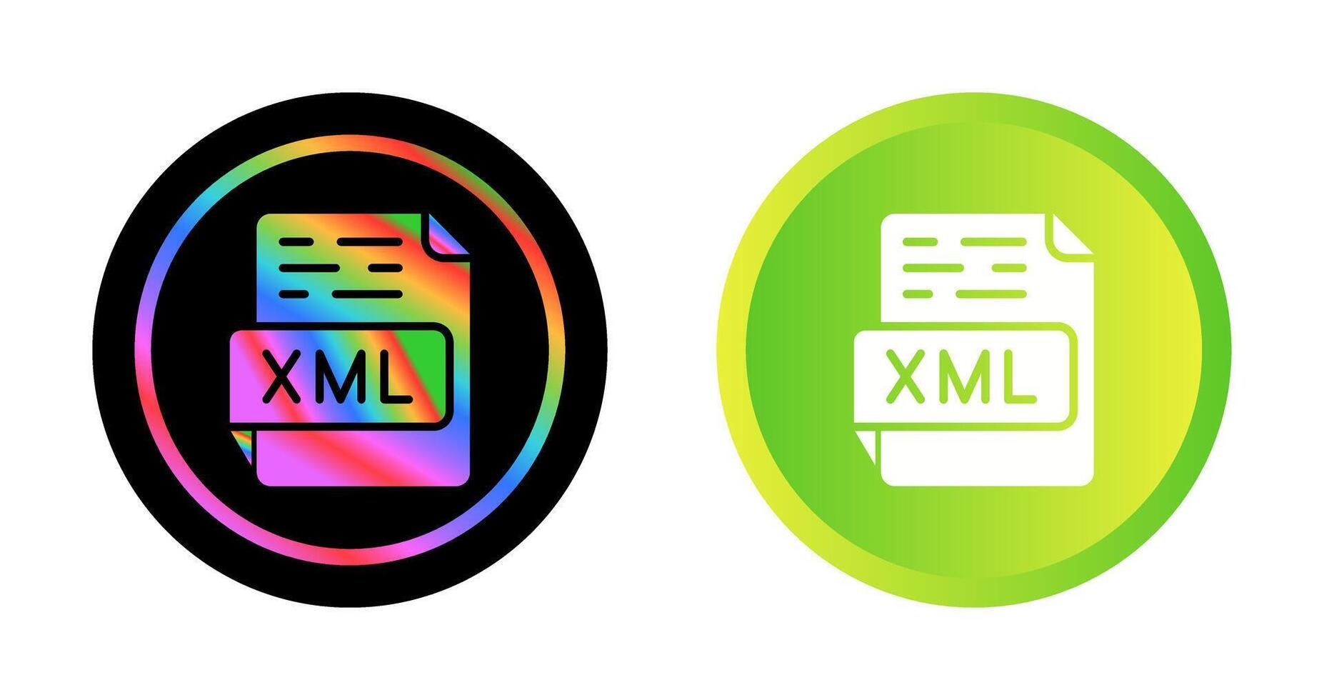 icono de vector xml