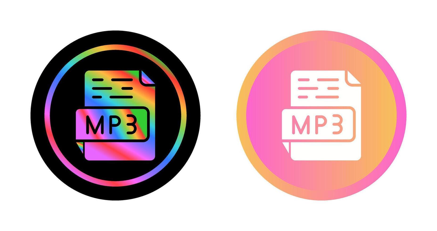 icono de vector de mp3