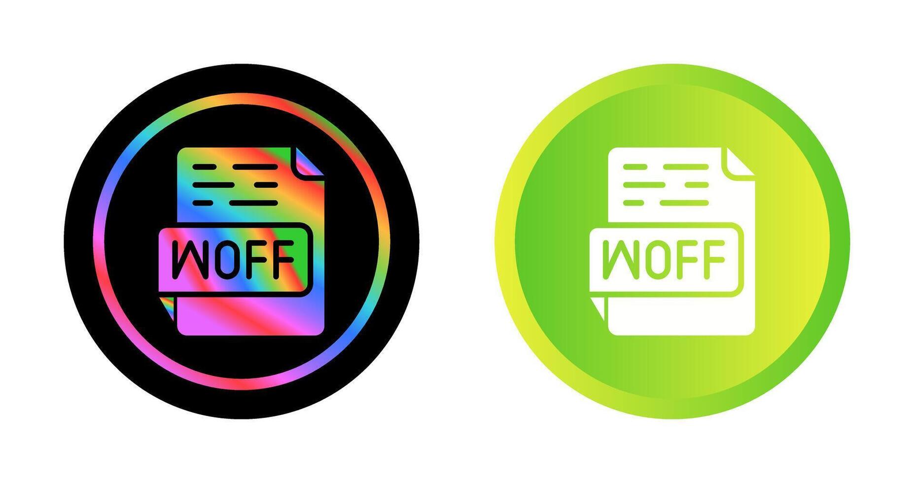 WOFF Vector Icon