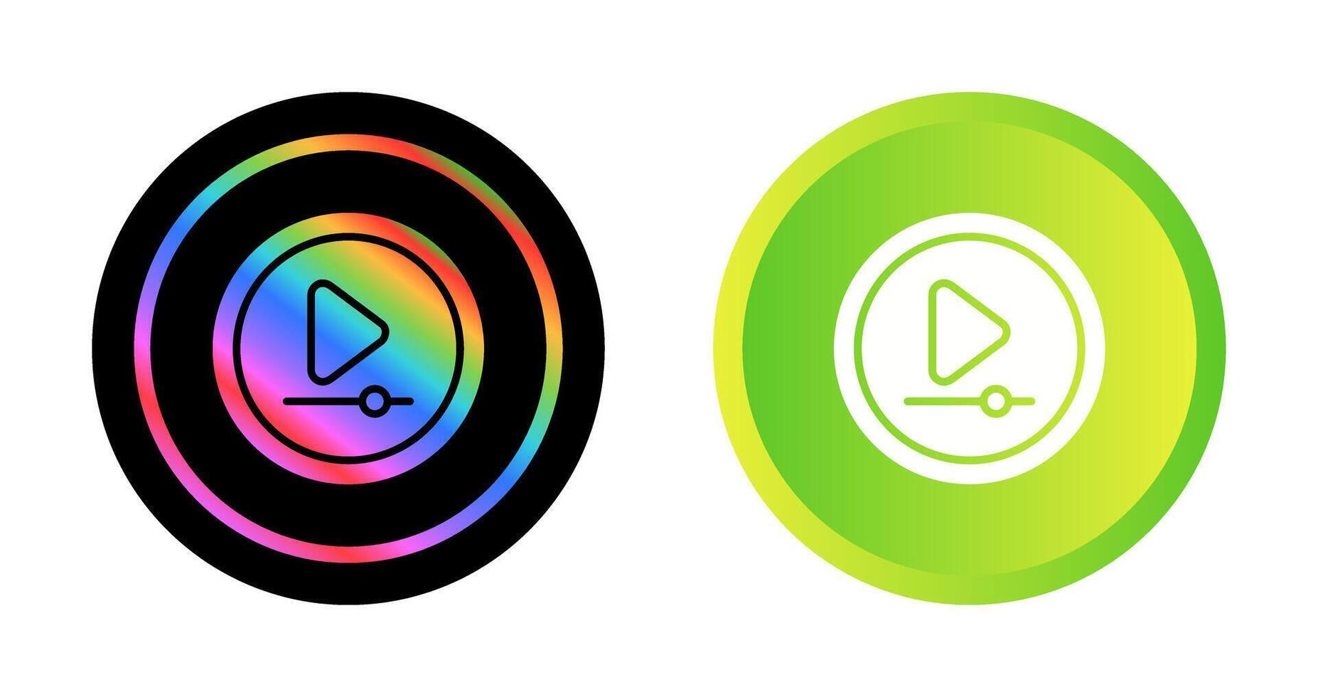 Video Play Button Vector Icon