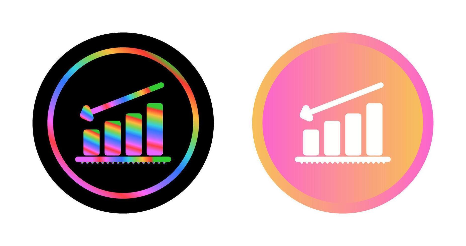 Chart Decreasing Vector Icon