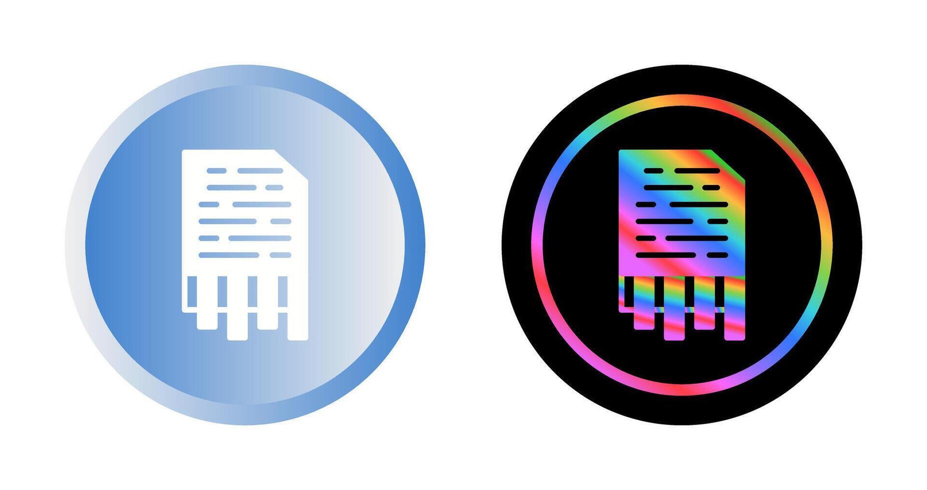 Shredding Vector Icon