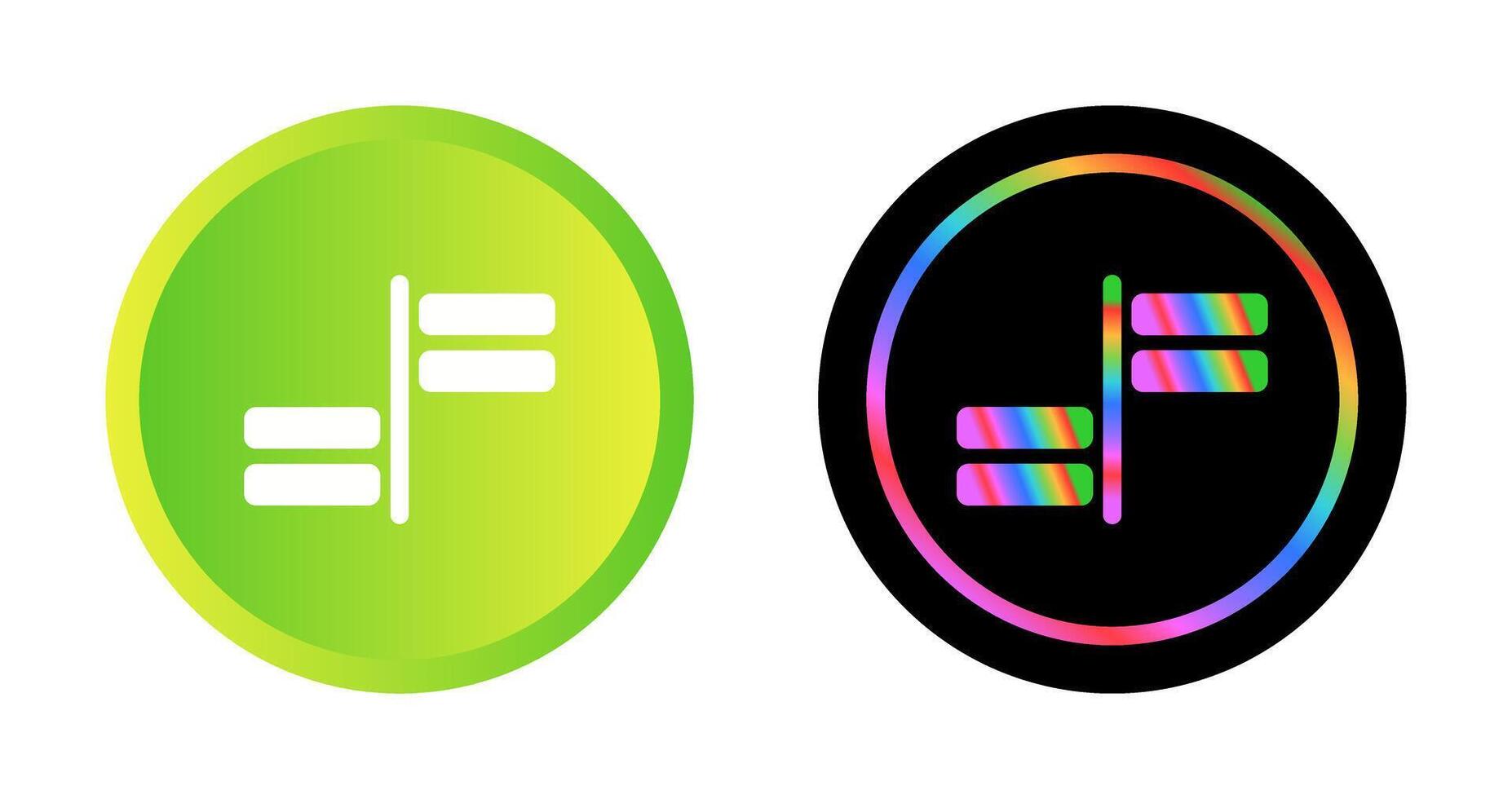 Horizontal Alignment Vector Icon