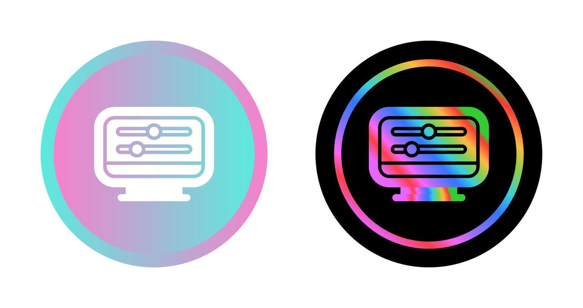 Desktop Computer Vector Icon