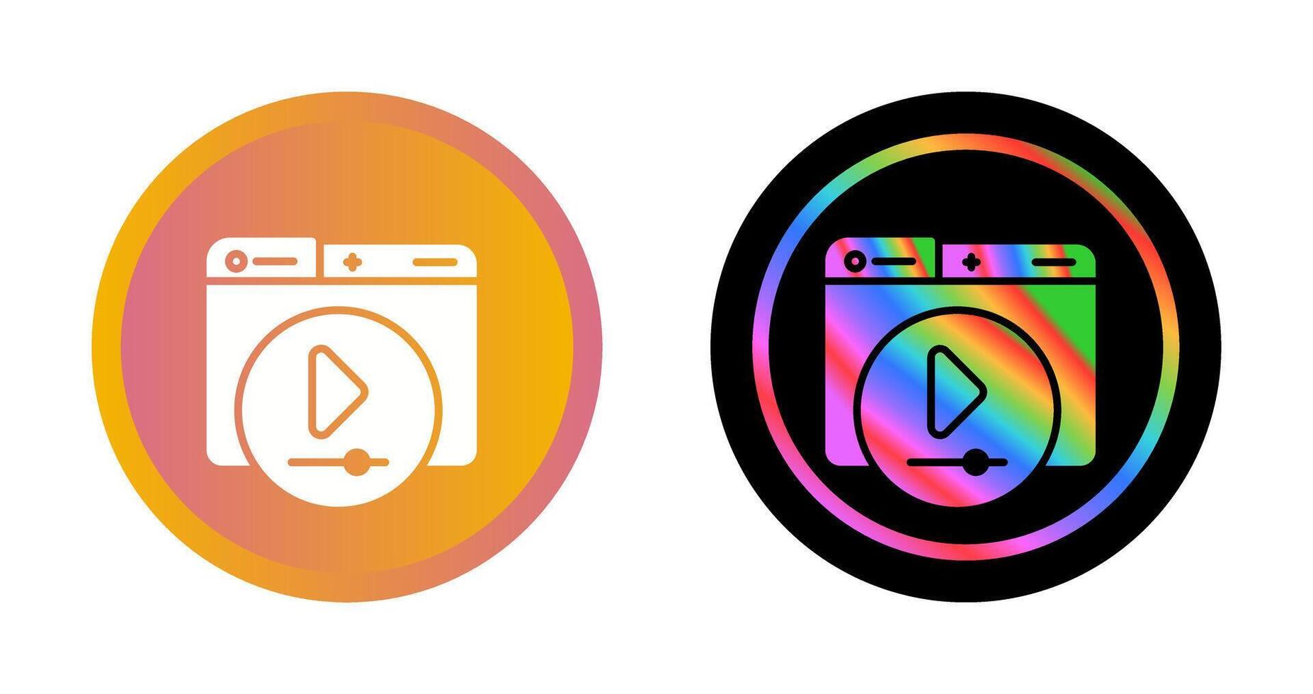 Video Player Vector Icon