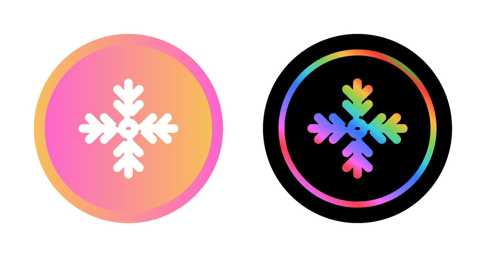 icono de vector de copo de nieve