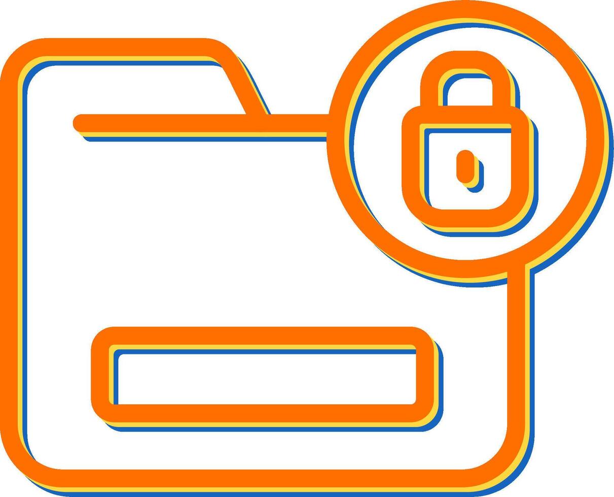 Document Encryption Vector Icon