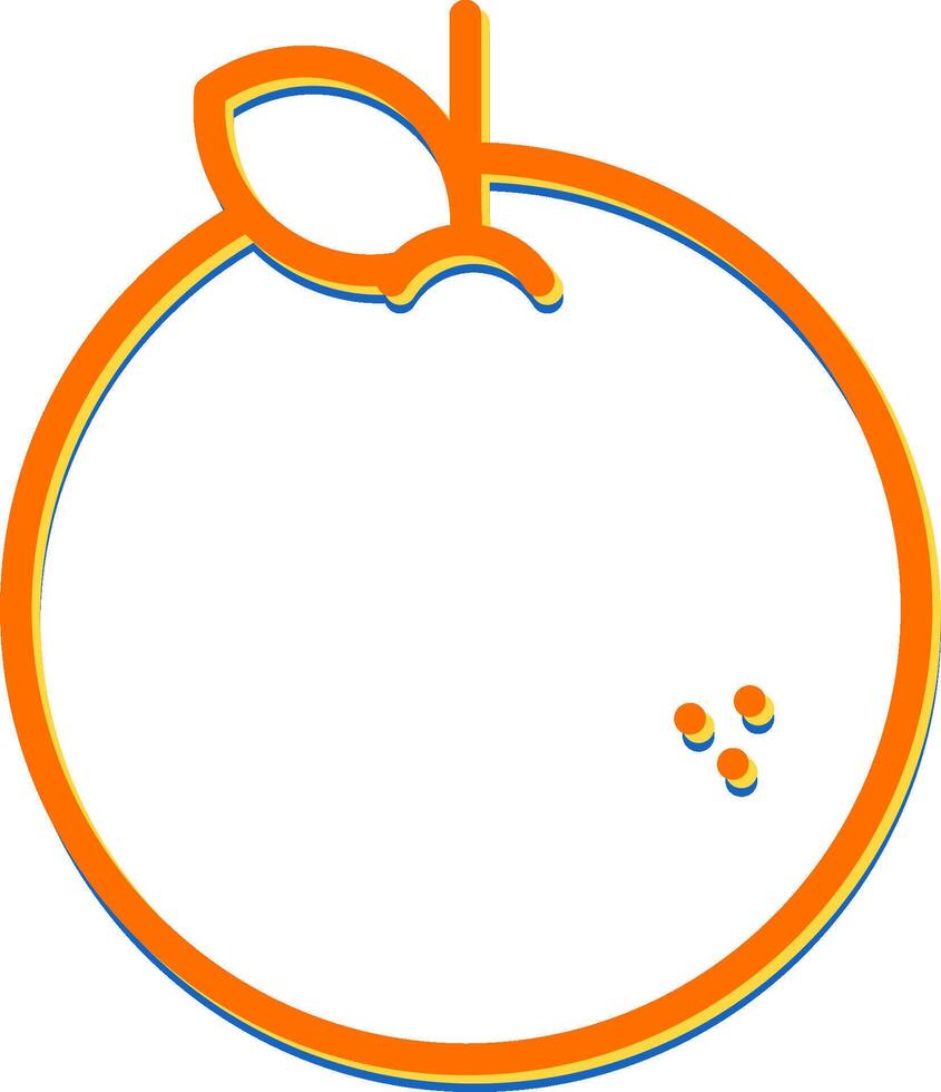 icono de vector naranja