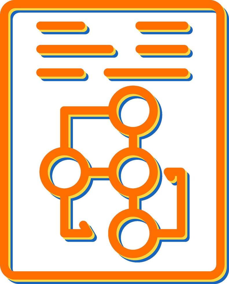 Document Workflow Vector Icon