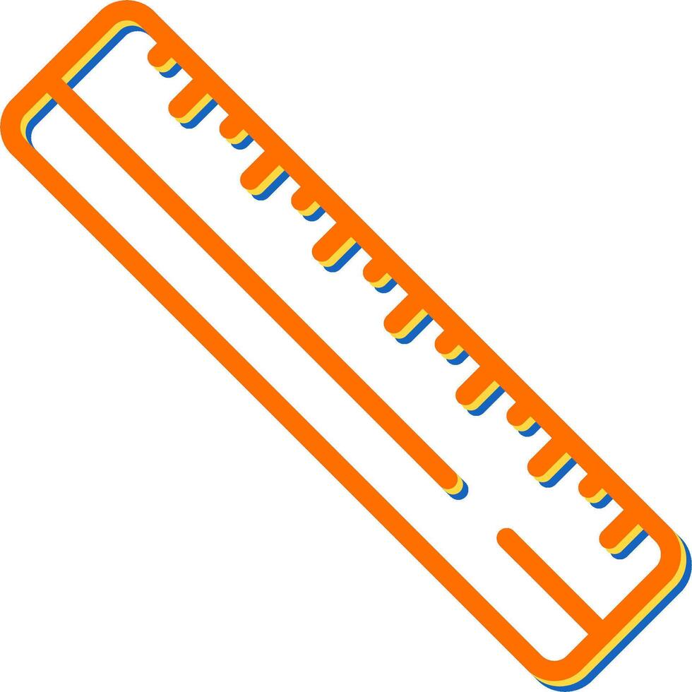 Straight Ruler Vector Icon
